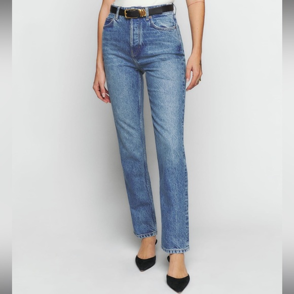 Cynthia Stretch High Rise Straight Jeans - Picture 2 of 5